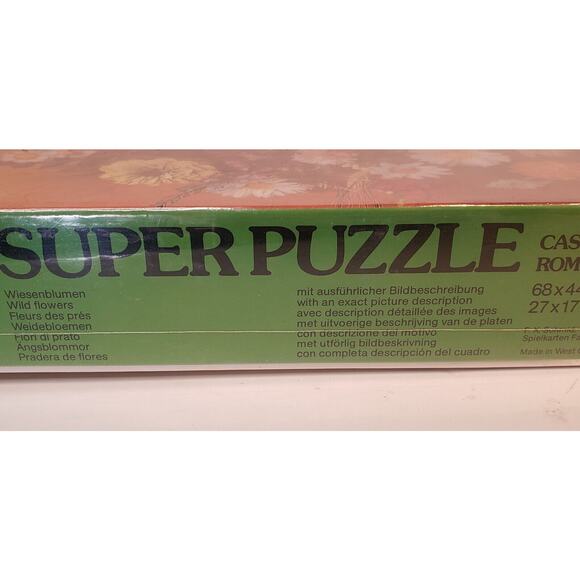 Vintage FX Schmid 1000 Pc Puzzle 98210 Super Puzzle Wildflowers West Germany - Picture 6 of 7